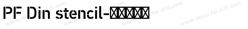PF Din stencil字体转换